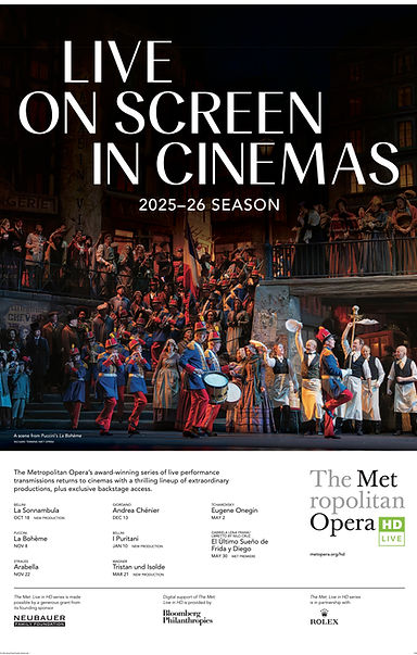 The Met Live in HD: 2025-26 Season Subscription (10% off!)