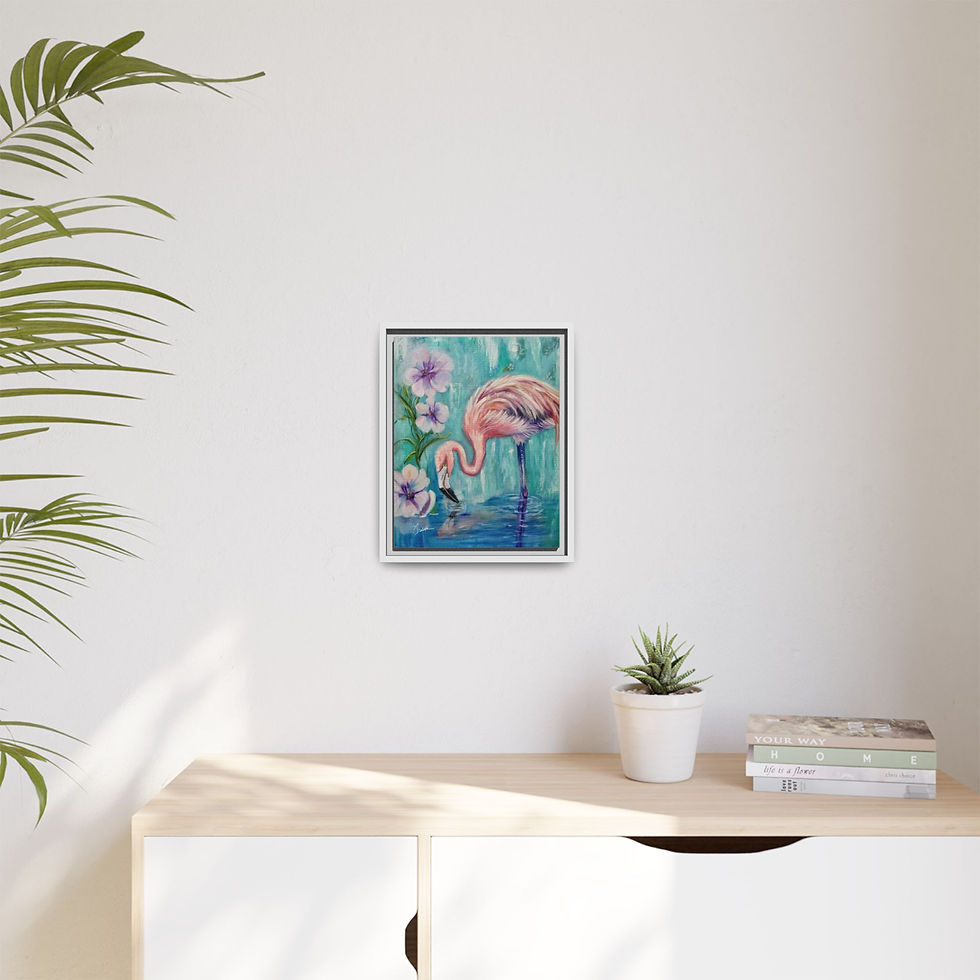 Thumbnail: Framed Canvas Print "Reflection"