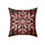 Thumbnail: Winter Holiday Faux Suede Square Pillow - "Let It Snow"