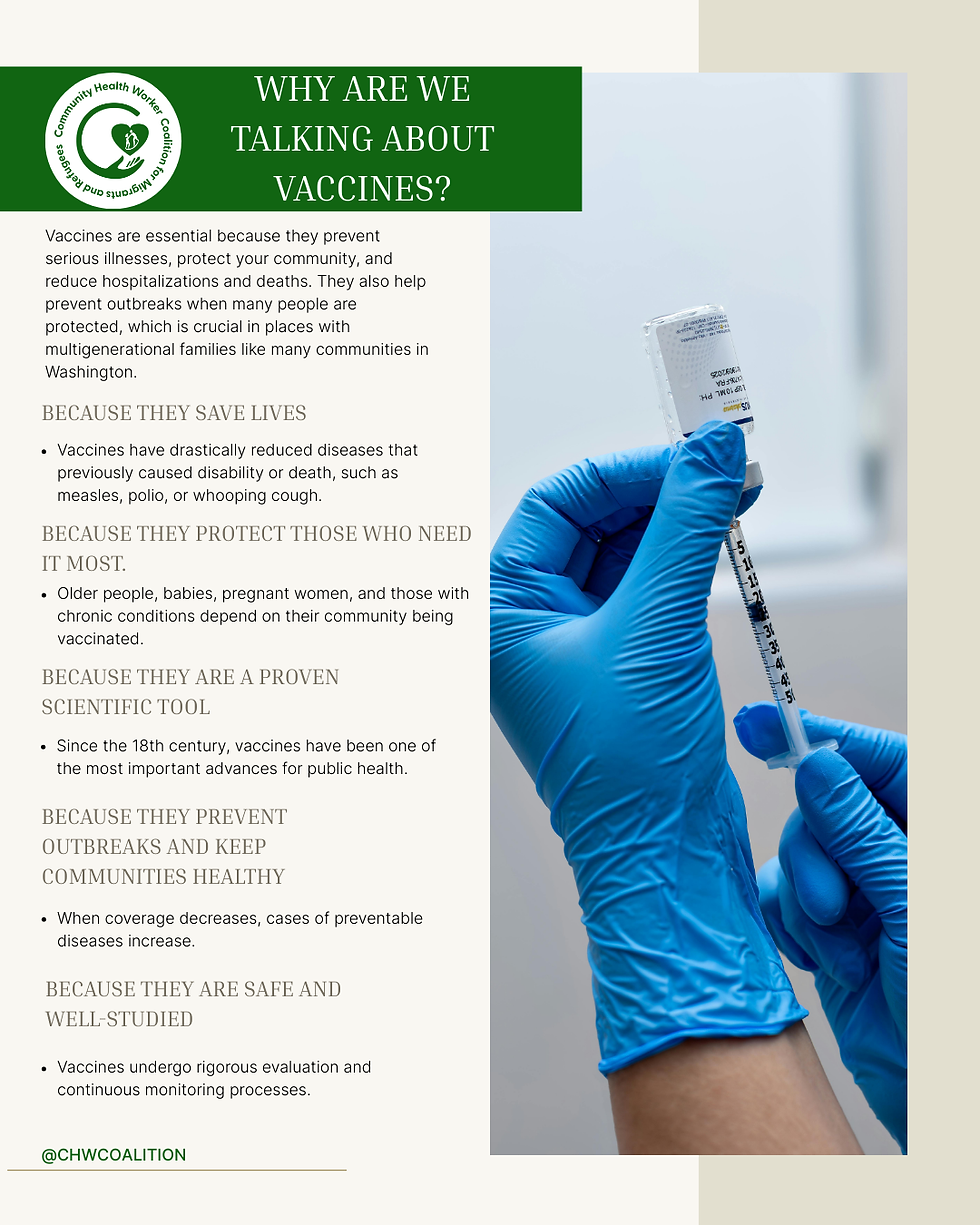 Why are we talking about vaccines?