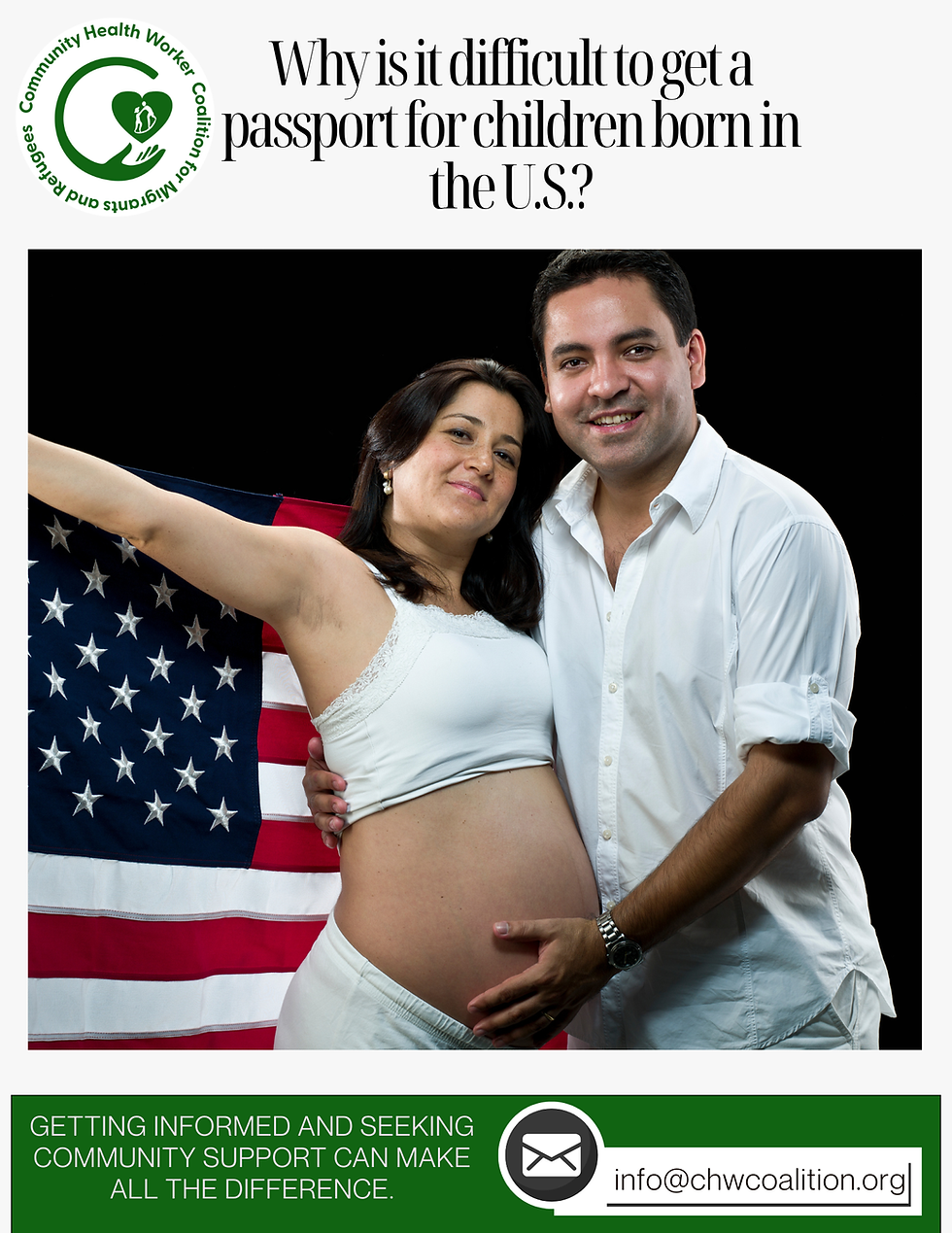 Why is it difficult to get a passport for children born in the U.S.?
