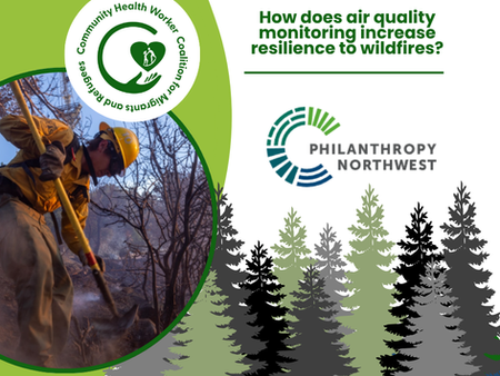 How does air quality monitoring increase resilience to wildfires?