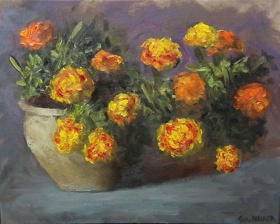 Spring Flowers in Oil