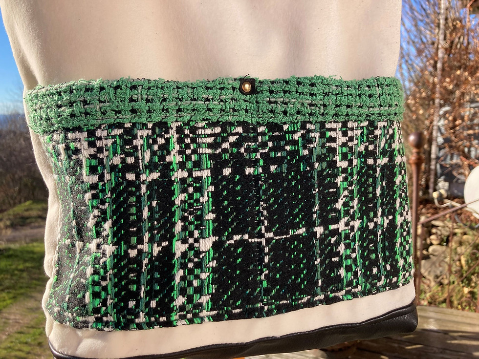 Miniature : Sac cabas  noir/vert