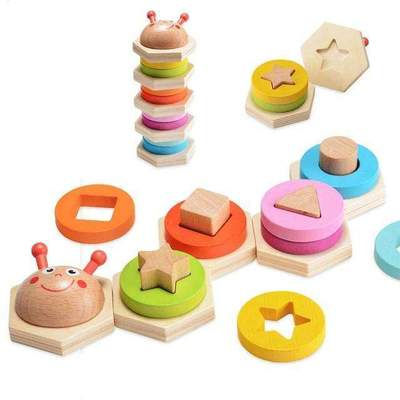 Caterpillar Stacking Blocks for Shape and Color Learning