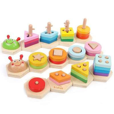 Thumbnail: Caterpillar Stacking Blocks for Shape and Color Learning