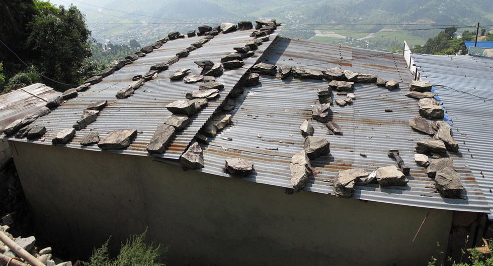 Nepal stone roofs