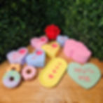 plaster valentine crafts painted