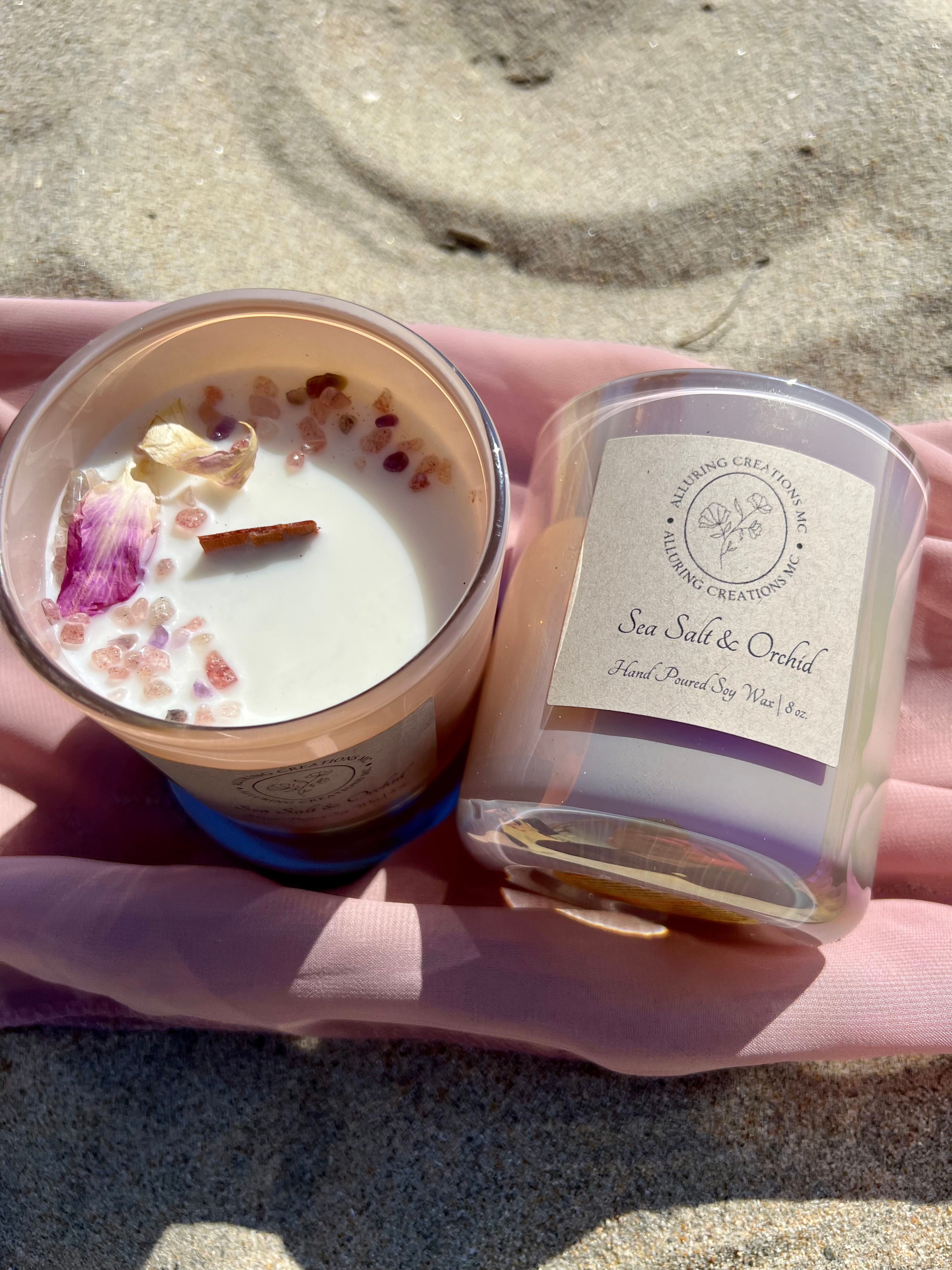 Sea Salt & Orchid Single Wick 8oz Tumbler