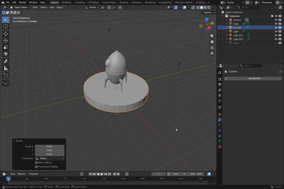 Space Rocket Lift-Off Animation Progress2