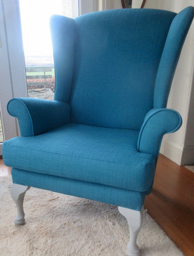 Traditional wing back chair.