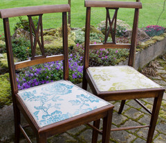 Pair of Edwardian chairs.