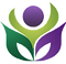 Polished Logo for Love'n Life Workplace Solutions Inc. with flower-like purple and green colors