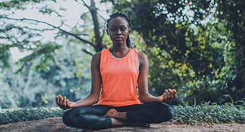 Woman meditating