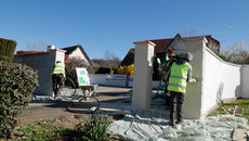 Réfection d'un mur en limite de propriété