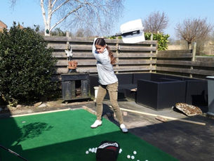 Trainen in de achtertuin