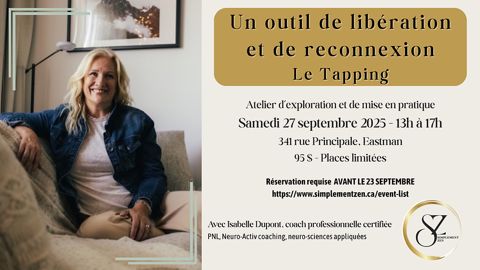 Le Tapping - Super outil de libération !