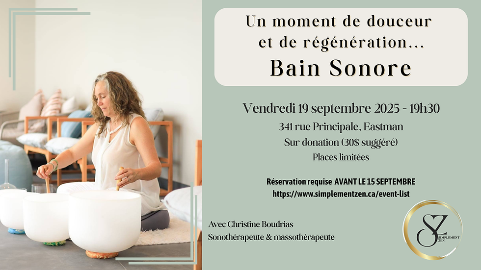 Bain sonore avec Christine Boudrias