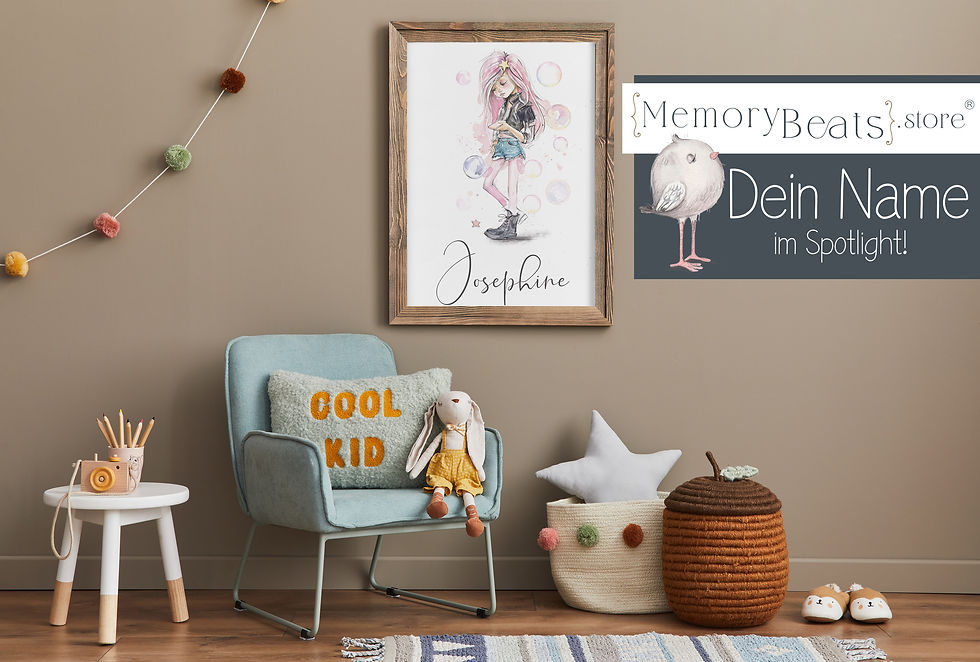 Miniaturbild: Wundervolles personalisiertes Poster - Teenage Girl pink