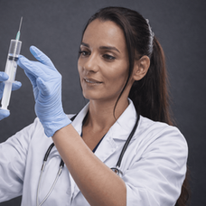 Aplicação segura e pontual de medicamentos (orais, injetáveis ou intravenosos), garantindo a dosagem correta e o monitoramento profissional do paciente.