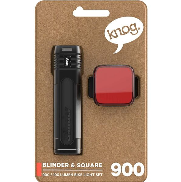 Thumbnail: Blinder Pro 900 Front Light + Blinder Square Rear Light