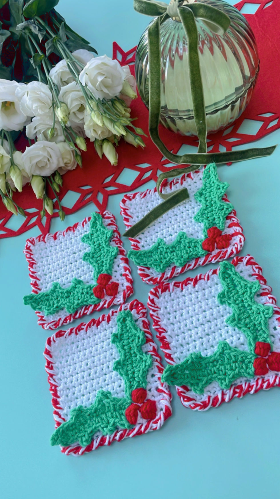 Jolly Holly Christmas Coaster