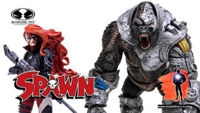 McFarlane Spawn Deluxe She-Spawn and Cy-Gor MegaFig