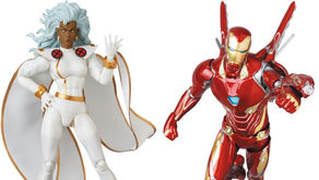 Medicom MAFEX Marvel figures of Iron-Man Mk50 and Storm