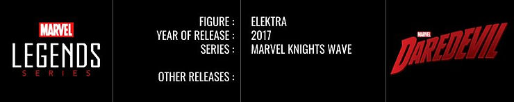Marvel Legends Action Figure Elektra, Daredevil, Marvel Knights