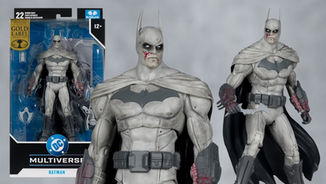 McFarlane DC Multiverse Gold Label Batman 'bloodied' Arkham City Poster Exclusive