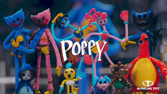 McFarlane Poppy Playtime Series 2, including Huggy Wuggy, Kissy Missy, Chum Chompkins, & Mommy and Daddy Longlegs