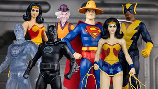 McFarlane DC Super Friends New Wave & Red Platinum Exclusives