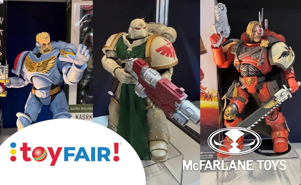 New York Toy Fair 2026: McFarlane reveals new Warhammer 40k figures, including Dark Angels, Space Wolves, Blood Angels, and Dawn of War Captain Cyrus