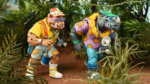NECA Teenage Mutant Ninja Turtles Vacation Bebop and Rocksteady
