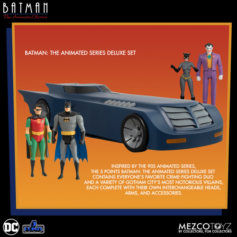 Mezco 5Points Batman: The Animated Series Deluxe Set