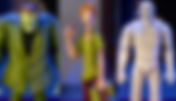 Jada Toys Scooby Doo Series 1 figures of Shaggy, The Creeper and the Mummy of Ankha