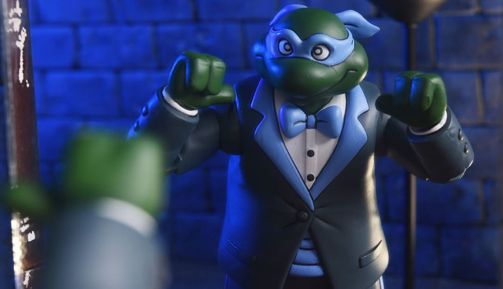 NECA Teenage Mutant Ninja Turtles Cartoon Series 'Neighbourhood Dudes' Tuxedo Leonardo