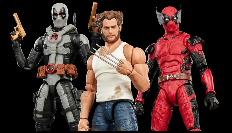 Marvel Legends Deadpool & Wolverine Wave 3 figures of The Cavillrine, Wolverinepool, and X-Force Deadpool