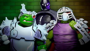 NECA Teenage Mutant Ninja Turtles Nobody, Cyborg Donatello and Raphael Shredder.