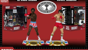 McFarlane Movie Maniacs Platinum Edition 'Chase' variants of Rocky Balboa and Apollo Creed