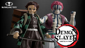 McFarlane Demon Slayer: Kimetsu no Yaiba 7-inch releases of Akaza and Tanjiro Kamado