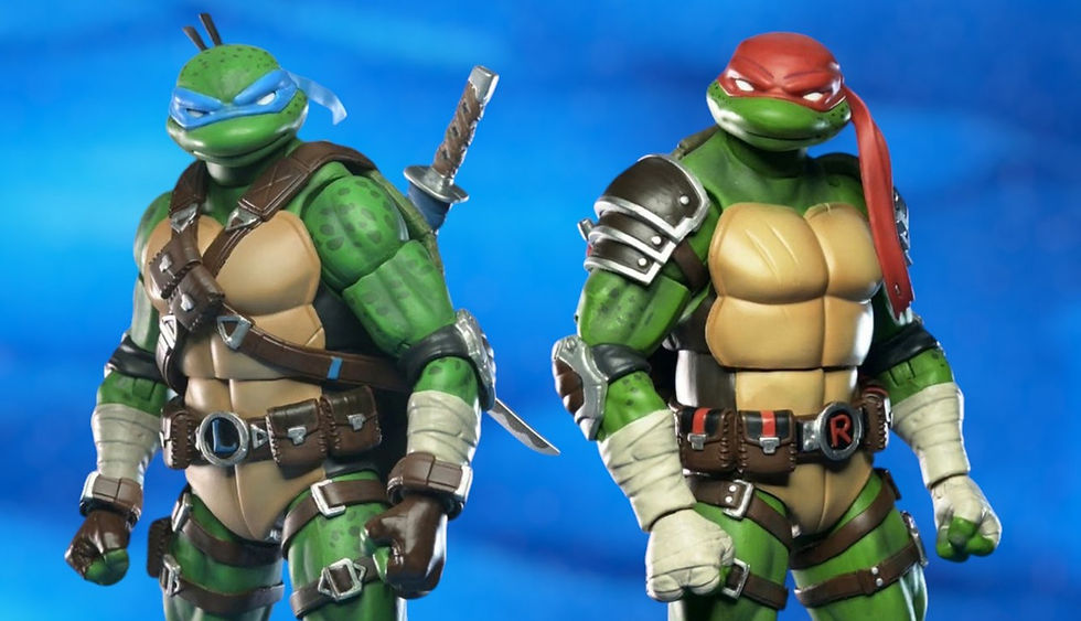 NECA Fortnite X Teenage Mutant Ninja Turtles Leonardo and Raphael