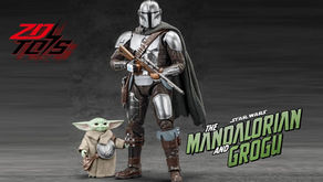 ZD Toys Star Wars 1/10 Mandalorian and Grogu
