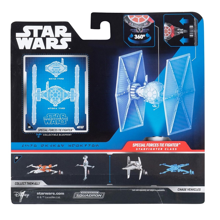 Star Wars Galaxy Squadron - Special Forces TIE Fighter (12 Cm): Nave Imperial Con 2 Figuras, Regalo Oficial Para Fans Y Coleccionistas