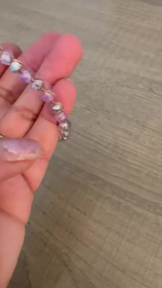 Miniatura: Bracciale cristalli Lilla 