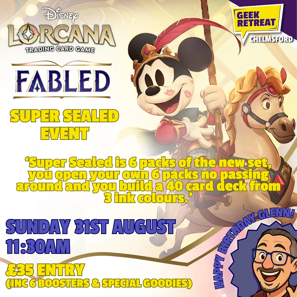 Disney Lorcana Fabled Super Sealed Event