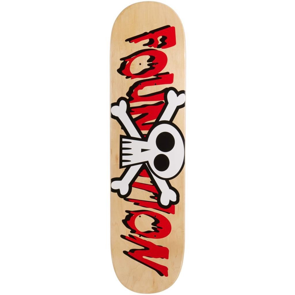 FOUNDATION DECK CROSSBONES RED 8.00