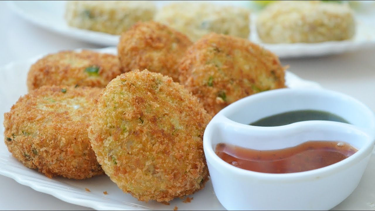 Crispy fried patties with dipping sauce