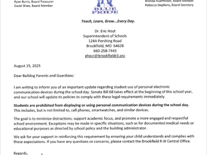 Student Personal Communication Devices - Senate Bill 68