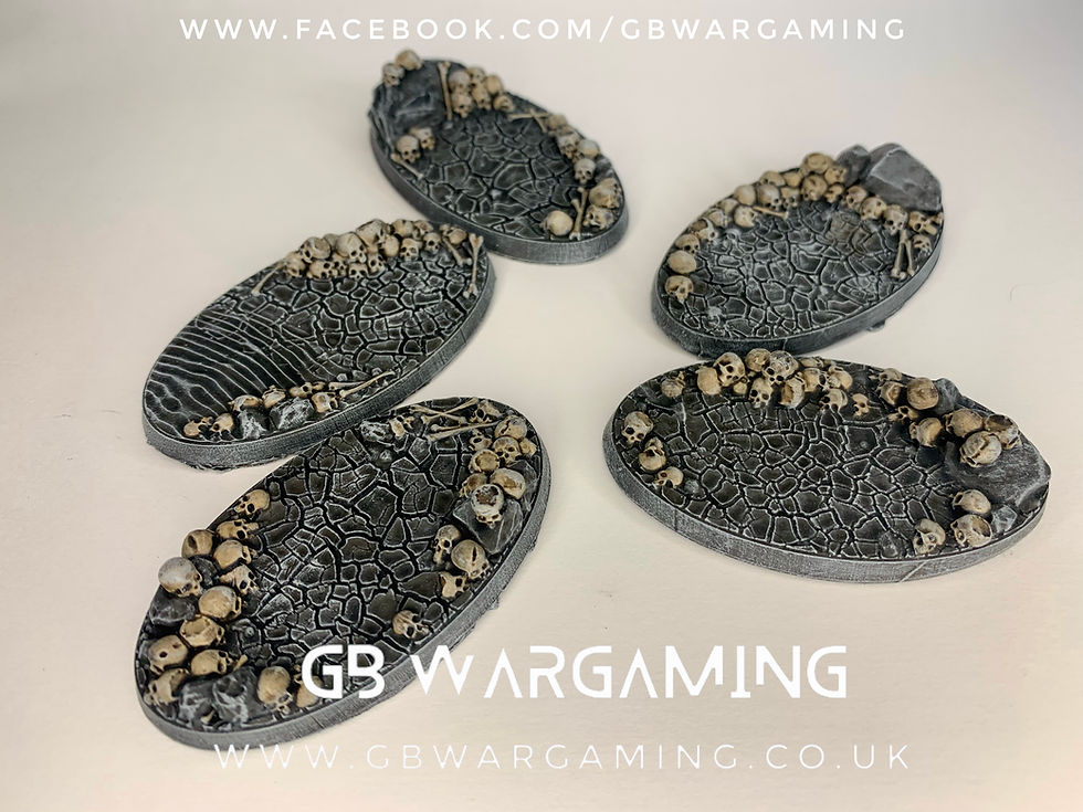 LegendGames Skull Bases 60mm x 35mm oval Cavalry x 5